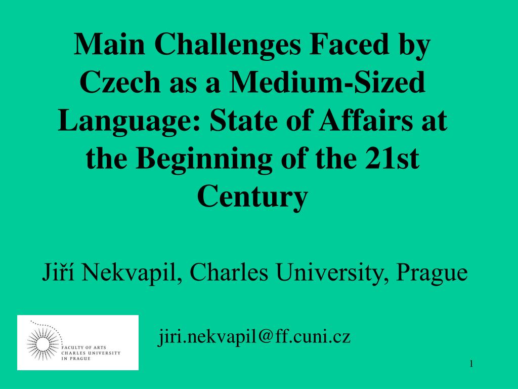 PPT - JiÅ™Ã Nekvapil, Charles University, Prague jiri.nekvapil @ff.cuni.cz  PowerPoint Presentation - ID:3977172