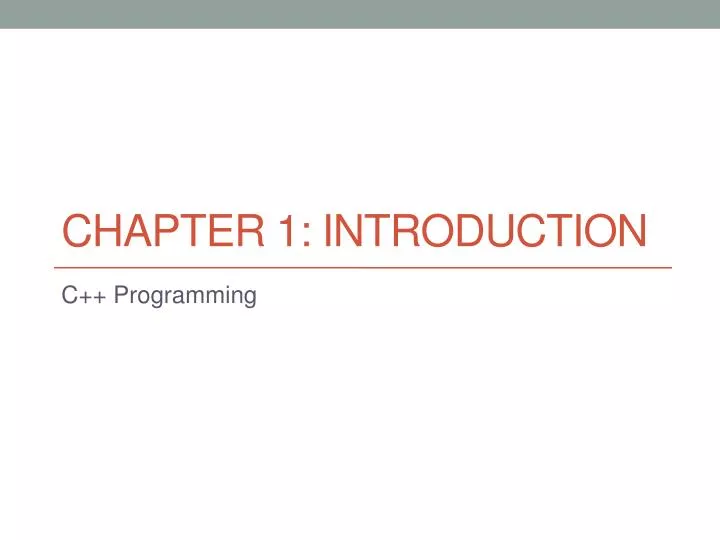 PPT - Chapter 1: Introduction PowerPoint Presentation, free download ...