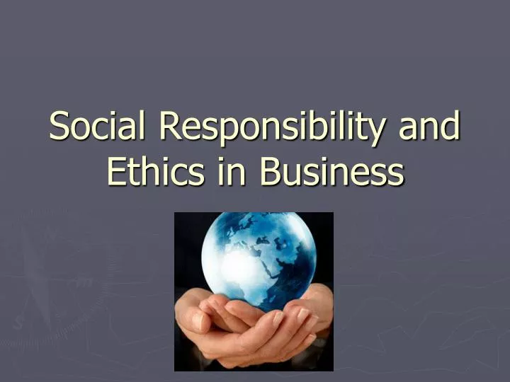 business ethics and corporate social responsibility assignment