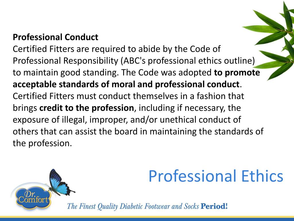 professional conduct presentation