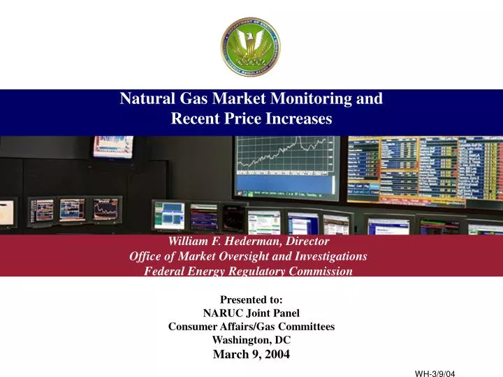 natural gas market monitoring and recent price increases n.