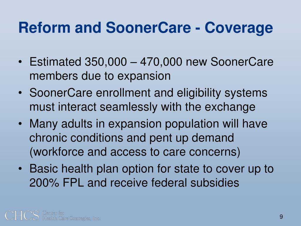 PPT SoonerCare and National Health Care Reform PowerPoint