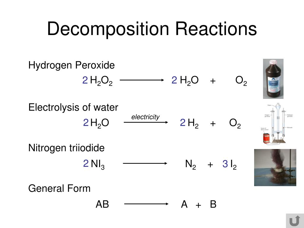 Реакция водорода с na. Chemical Reaction decomposition. Decomposition Reaction. Hydrogen Peroxide decomposition. Decomposition пример.