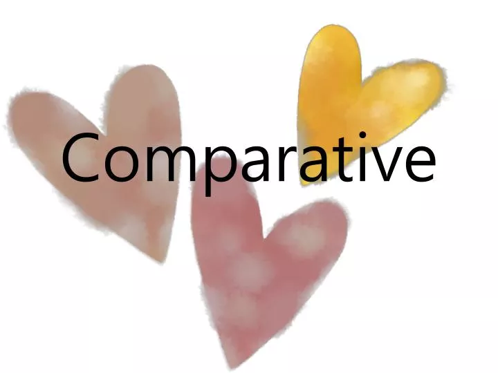 comparative n.