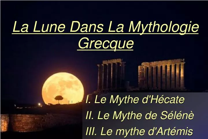 la lune dans la mythologie grecque n.