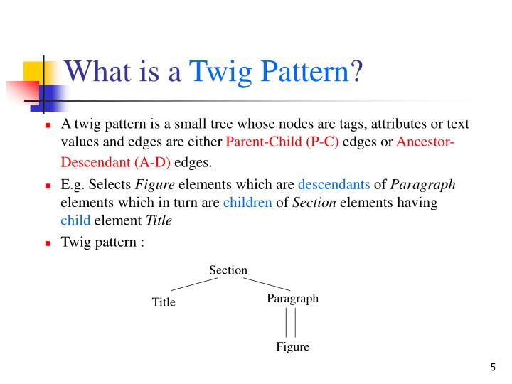 Twig Pattern Xml | ppt efficient processing of xml twig patterns with Twig Pattern Xml | ppt efficient processing of xml twig patterns with