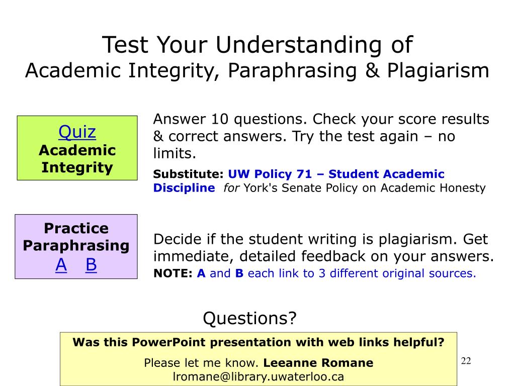 Test essay for plagiarism