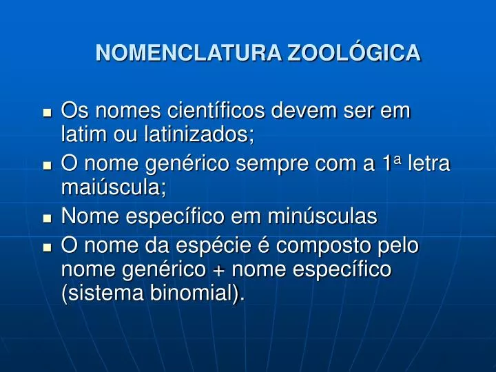 nomenclatura zool gica n.