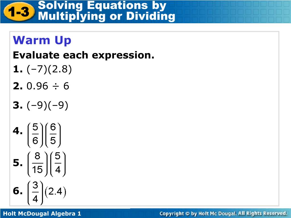 Ppt Warm Up Evaluate Each Expression 1 A 7 2 8 2 0 96 A 6 3 A 9 A 9 4 5 6 Powerpoint Presentation Id
