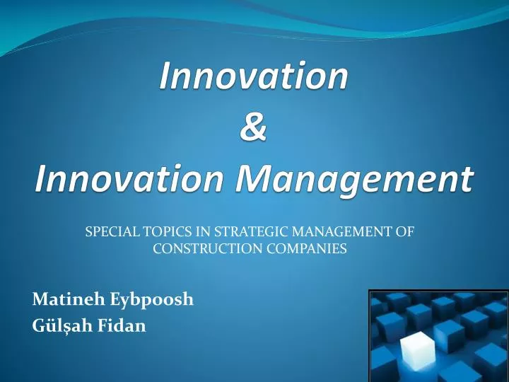 innovation innovation management n.