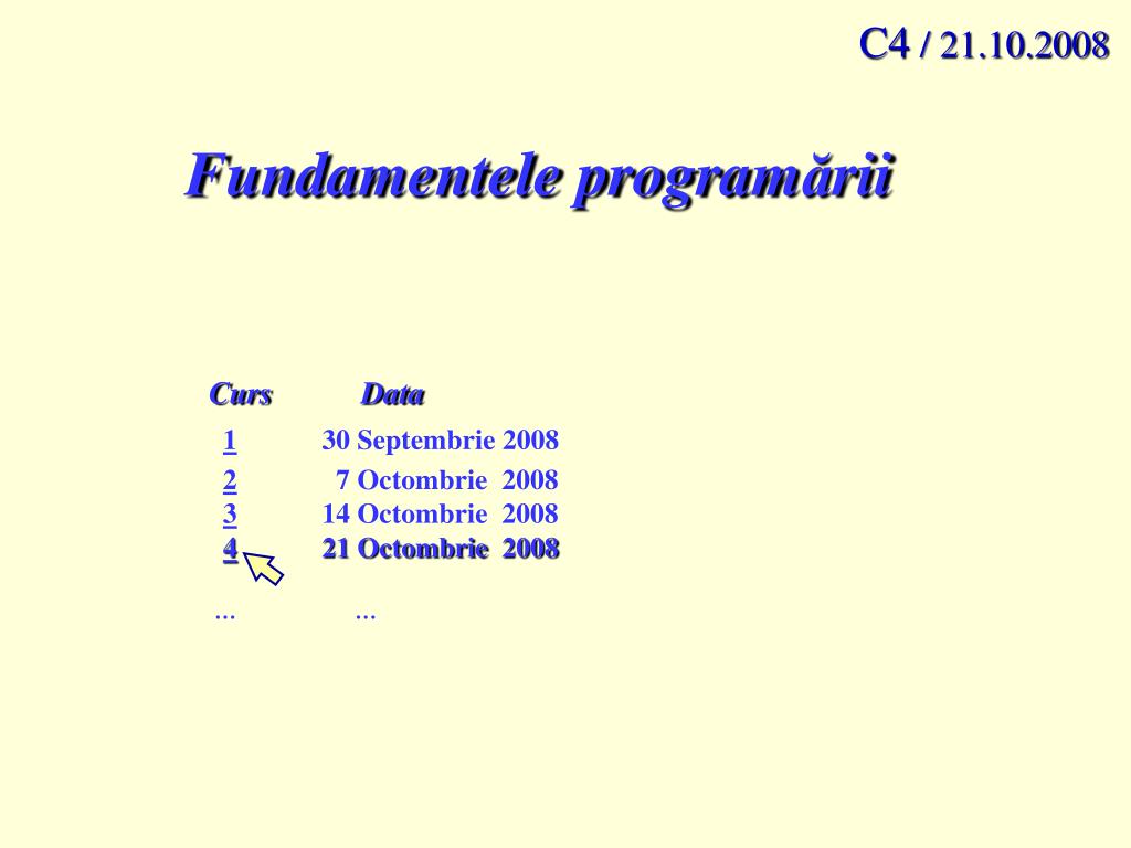 PPT - Fundamentele program Äƒ rii PowerPoint Presentation, free download -  ID:3988407
