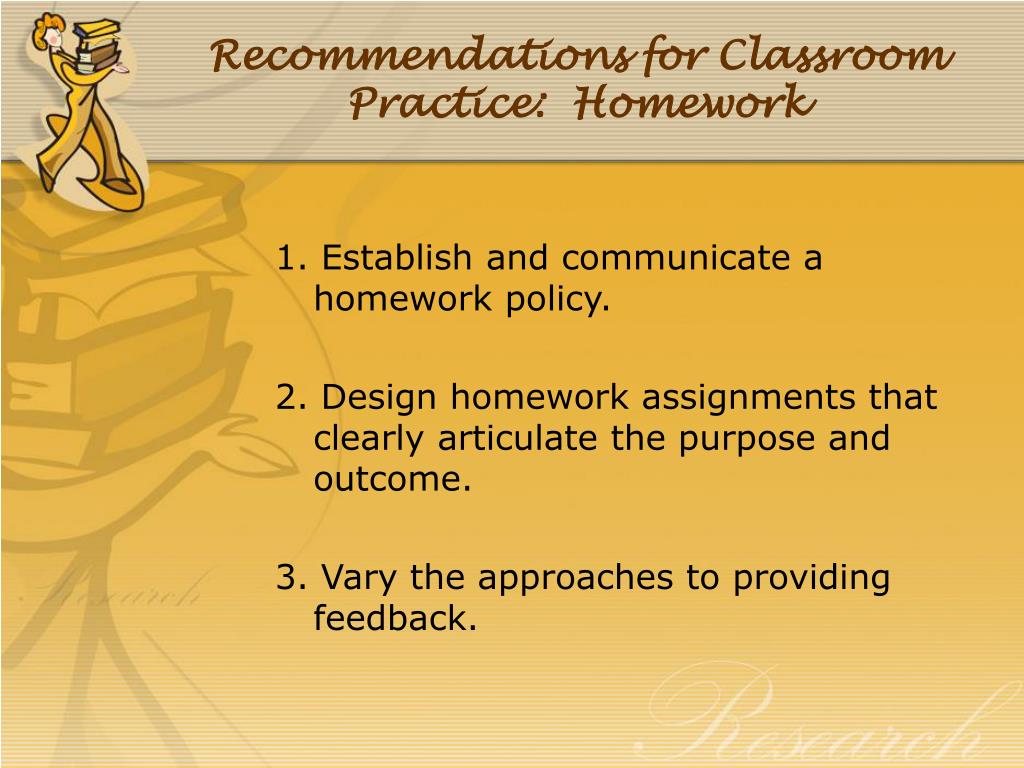 dfe homework recommendations