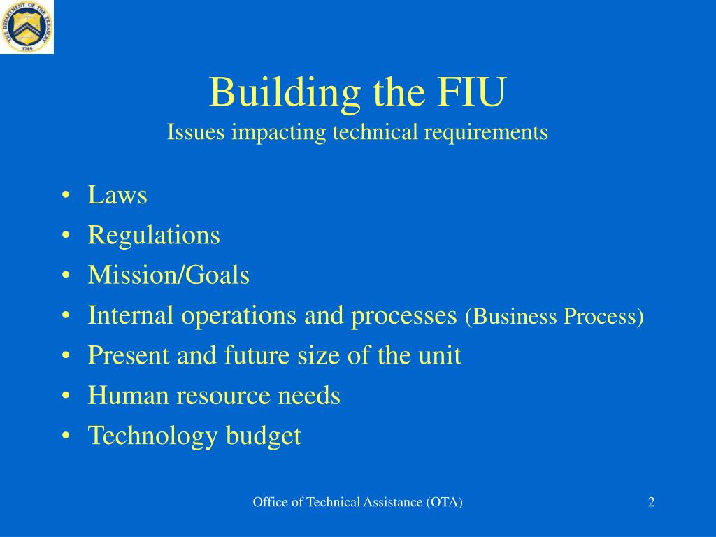 PPT Financial Intelligence Unit PowerPoint Presentation, free