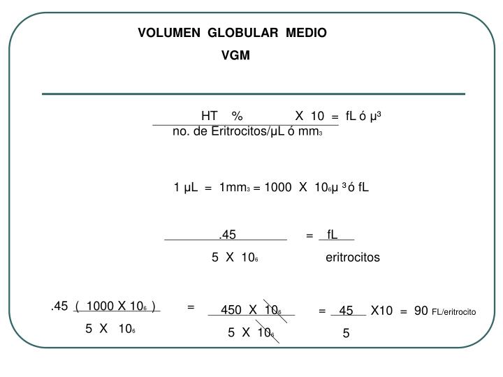 Que Es El Volumen Globular Medio