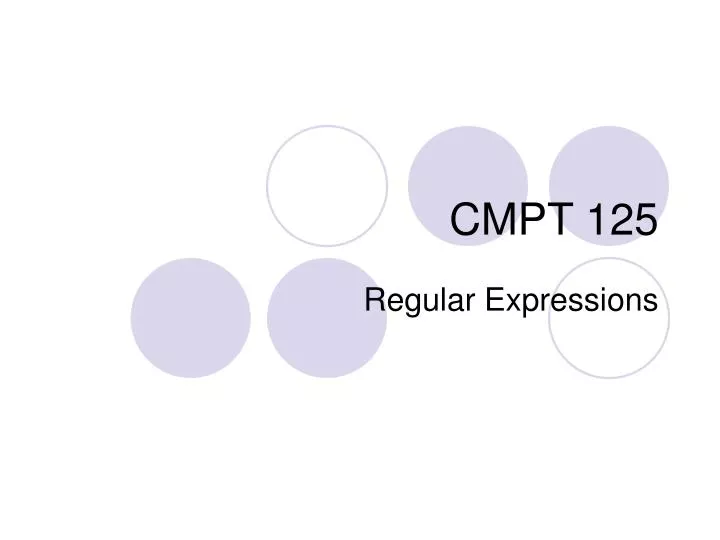 PPT - CMPT 125 PowerPoint Presentation, free download - ID:3991374