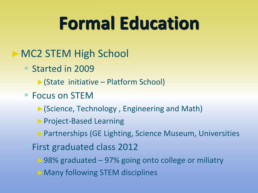 formal education definition