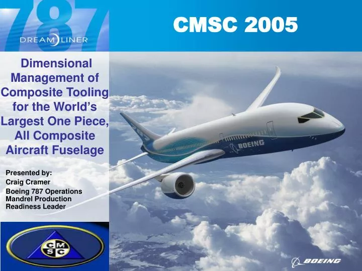Ppt Presented By Craig Cramer Boeing 787 Operations Mandrel Production Readiness Leader Powerpoint Presentation Id