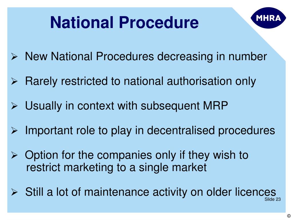 PPT - European Regulatory Procedures: Centralised vs DCP. PowerPoint