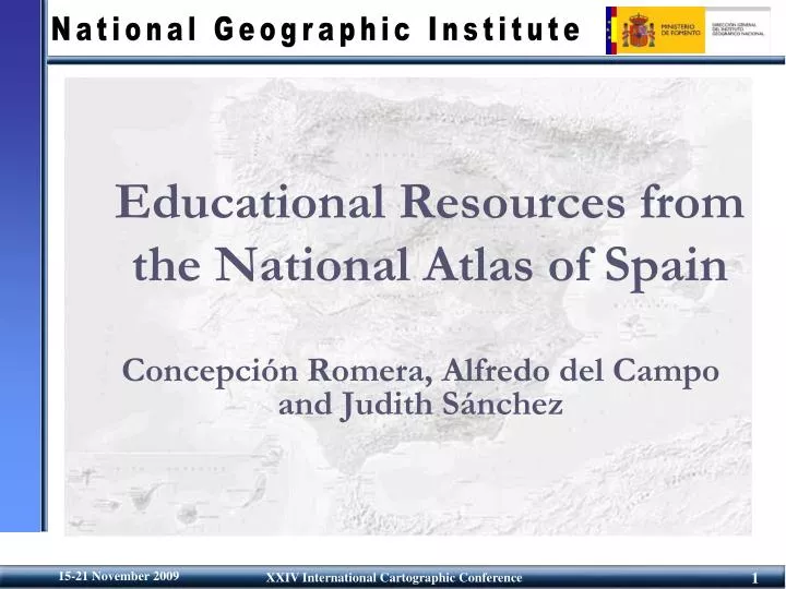 educational resources from the national atlas of spain n.