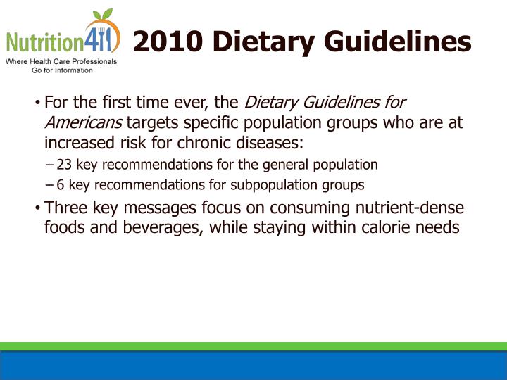 dietary guidelines for americans ppt