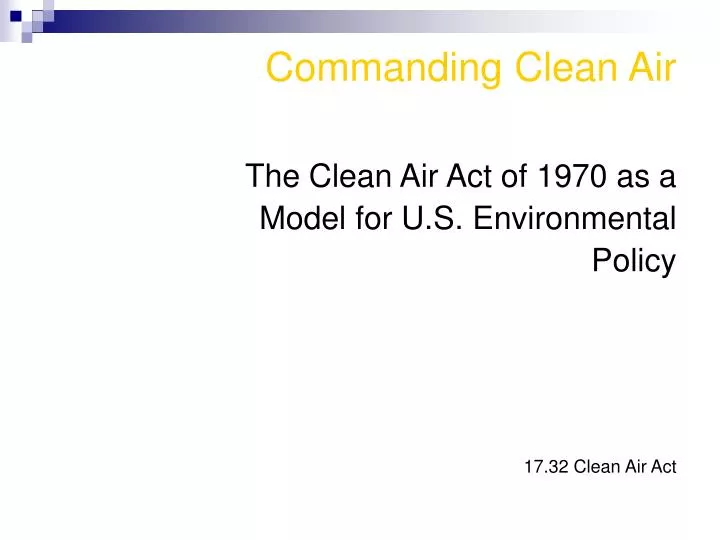 commanding clean air n.