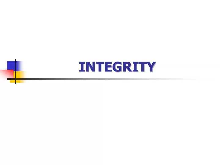 powerpoint presentations on integrity