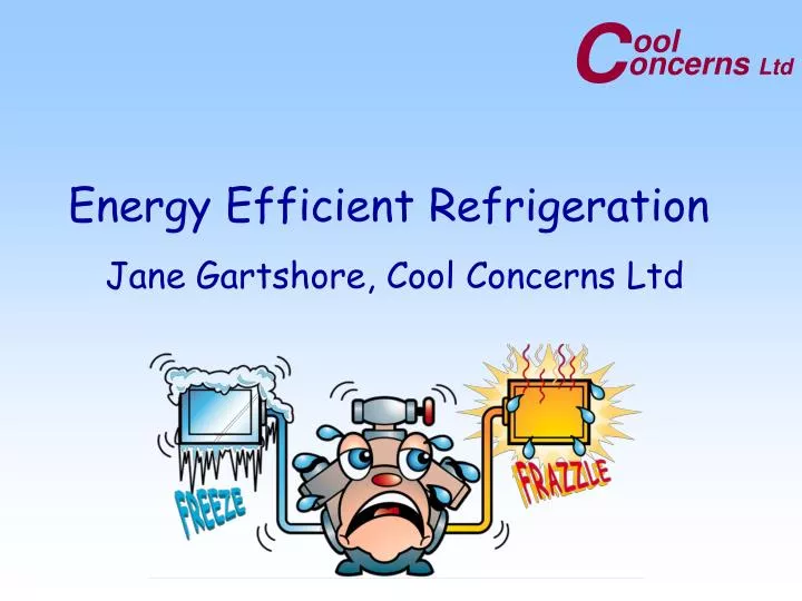 energy efficient refrigeration n.