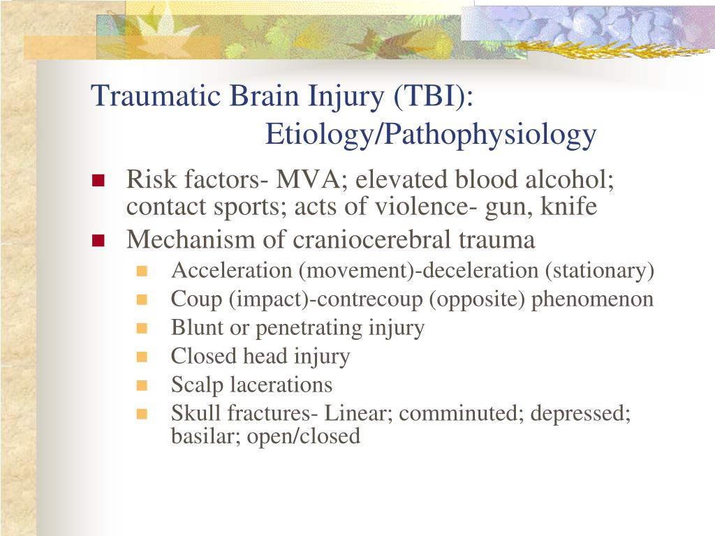 PPT - Neurosensory: Traumatic Brain Injury (TBI) & Brain Tumors