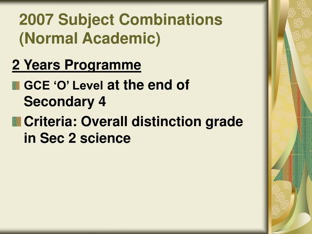 PPT - Briefing for Parents Subject Choices at Sec 3 level 21 Sept 