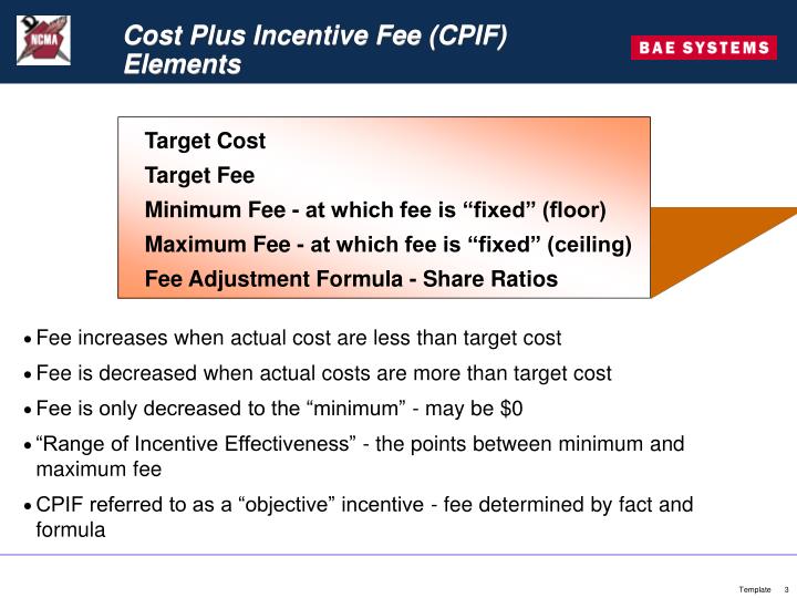 PPT Cost Plus Incentive Fee (CPIF) PowerPoint Presentation ID3999867
