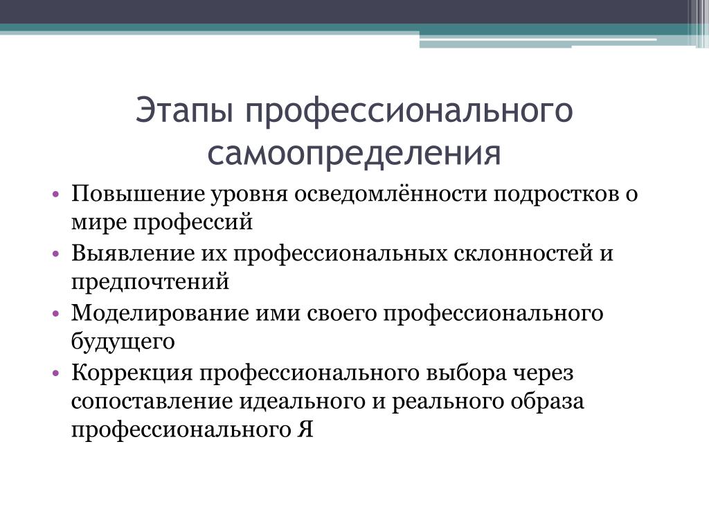 Самоопределение человека определяет. Этапы профессионального самоопределения. Этапы формирования профессионального самоопределения школьников. Этапы профессионального самоопределения личности. Стадии процесса профессионального самоопределения.