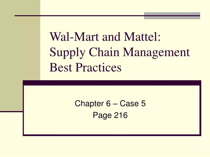 analysis of mattel’s supply chain management Mattel, lead paint, and magnets: ethics and supply chain management. analysis of mattel’s supply chain management Mattel, lead paint, and magnets: ethics and supply chain management.