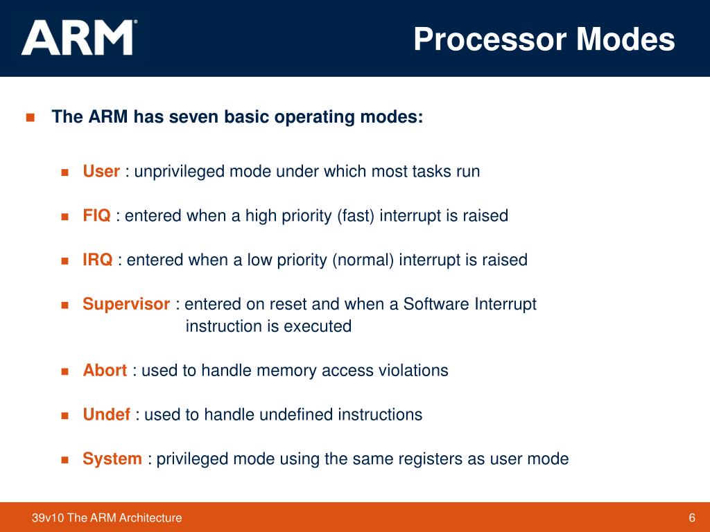 Ppt The Arm Architecture Powerpoint Presentation Free Download Id