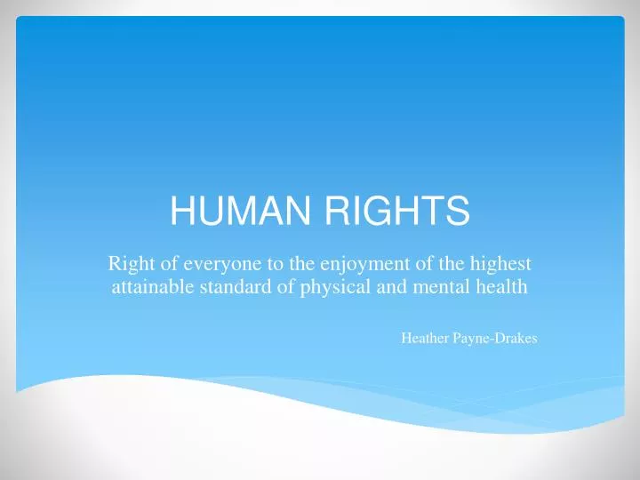 human rights presentation slideshare