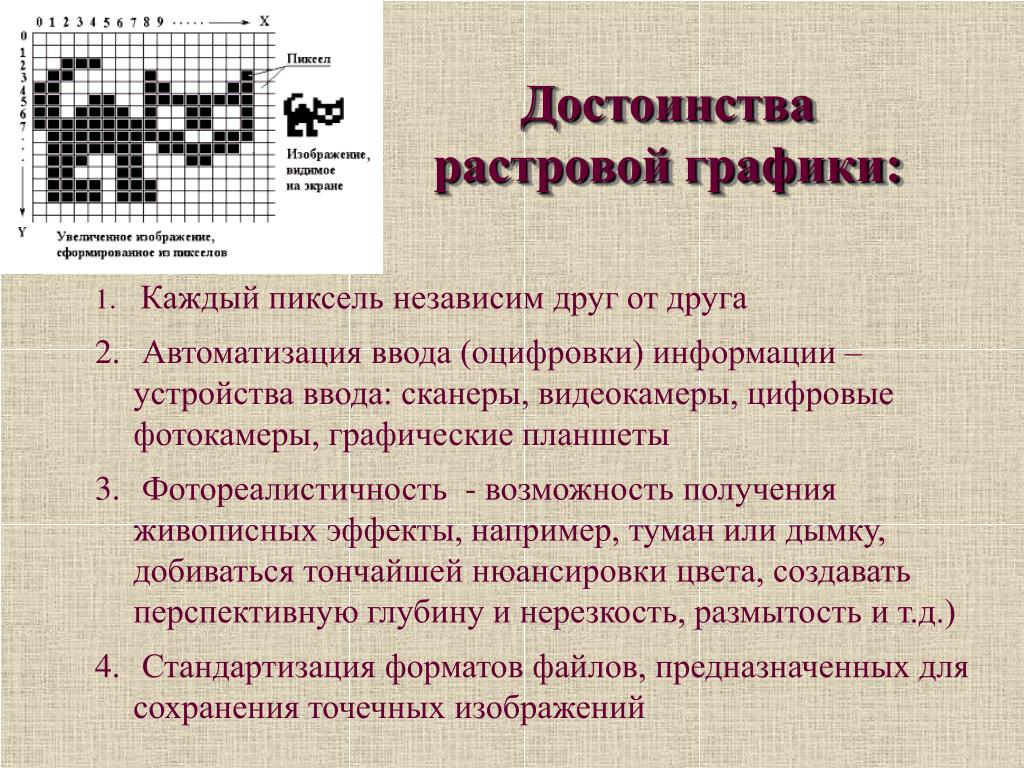 Каков размер файла растрового изображения. Достоинства растровой графики. Недостоинства растровой графики. Основные достоинства растровой графики. Достоинство растрового графического изображения:.