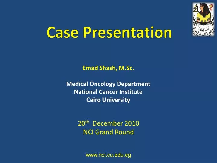 Case Presentation Template