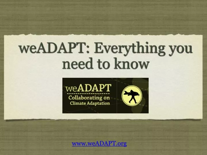weadapt everything you need to know n.