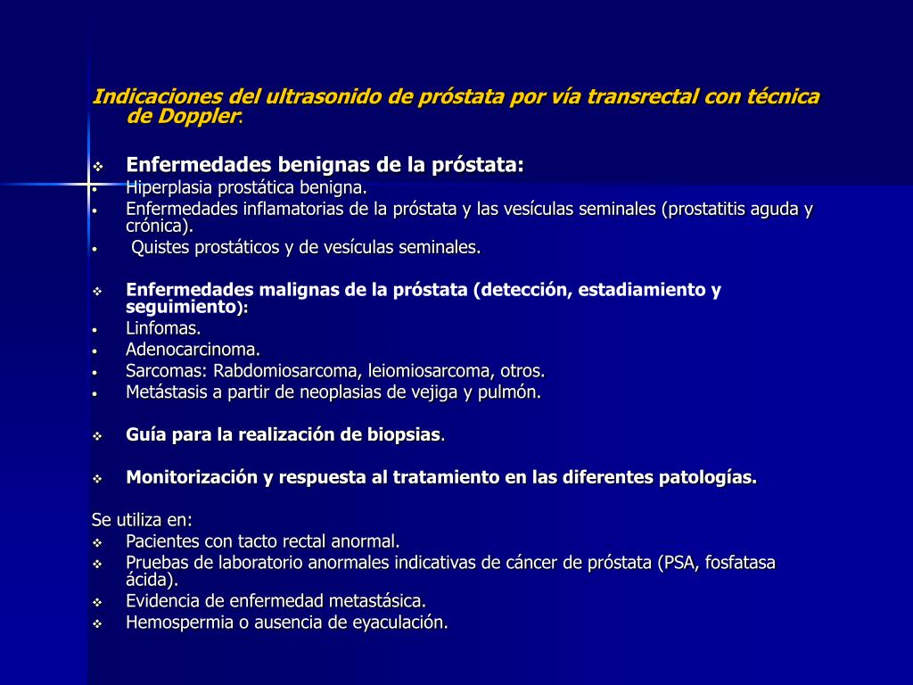 ultrasonido rectal x próstata cuál es el