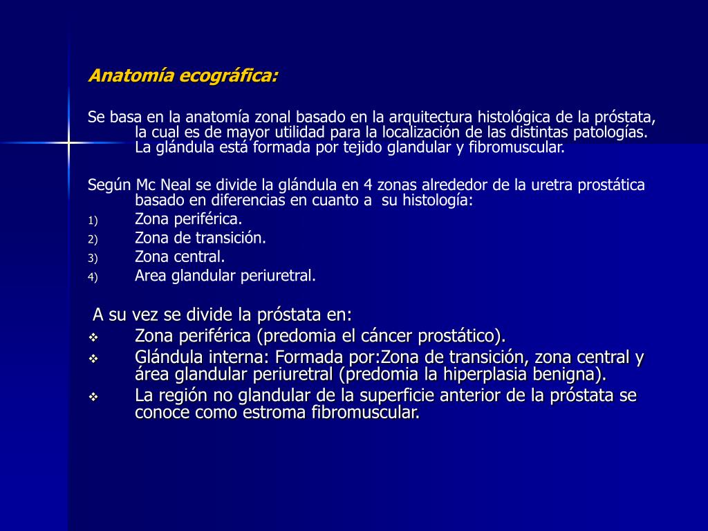 zona de transición de próstata