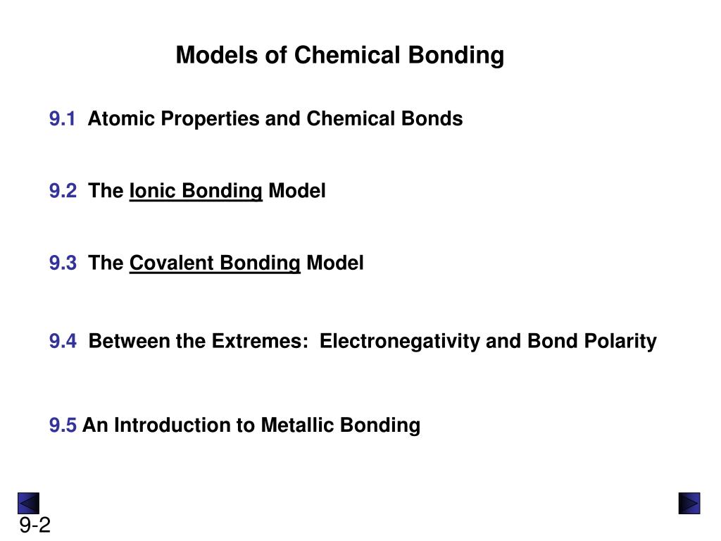 PPT - Models Of Chemical Bonding PowerPoint Presentation, Free Download ...