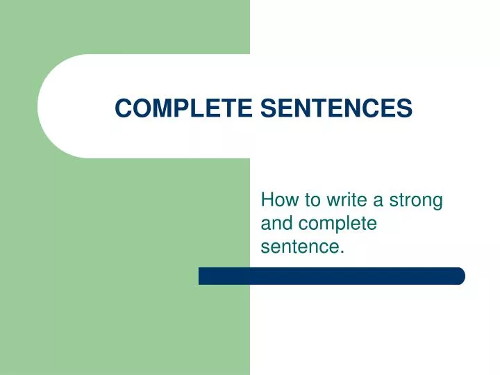 complete sentences n.