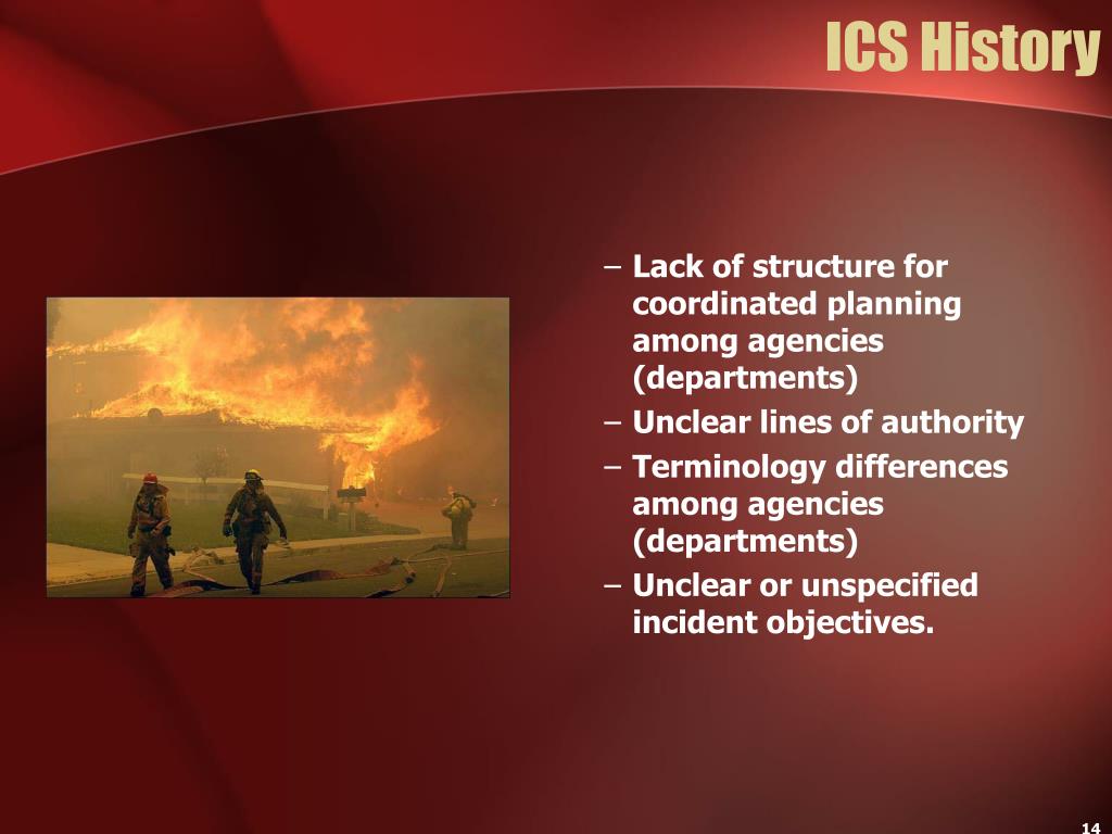 history of the incident command system