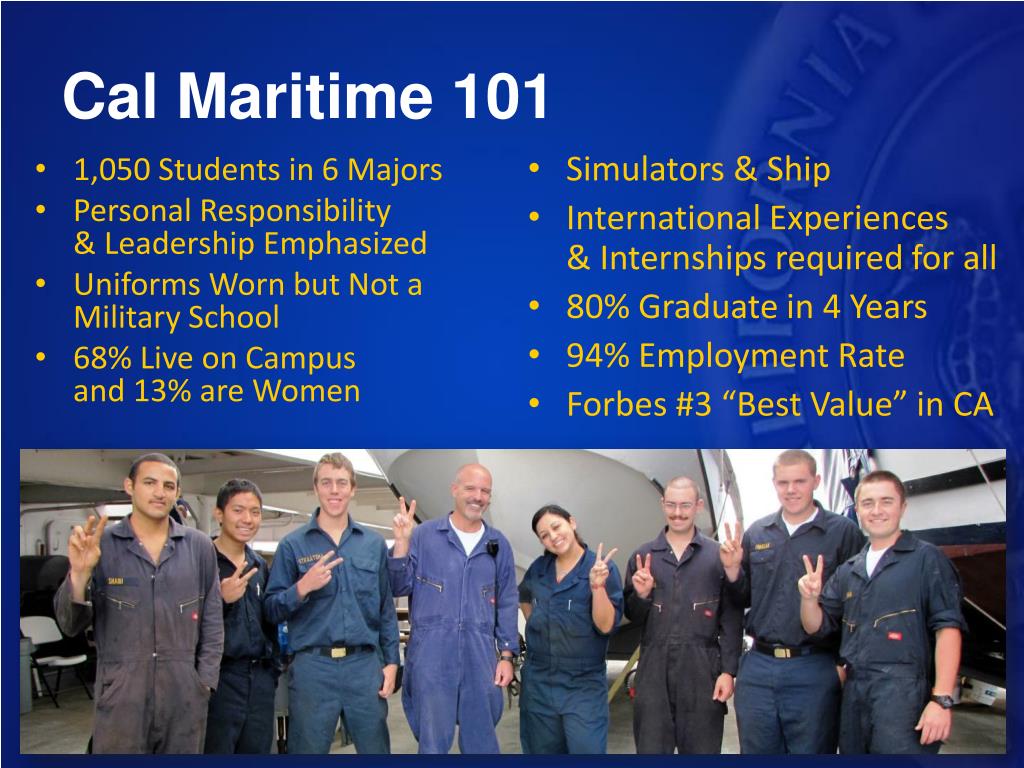 PPT The California Maritime Academy PowerPoint Presentation, free