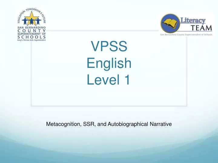 vpss english level 1 n.