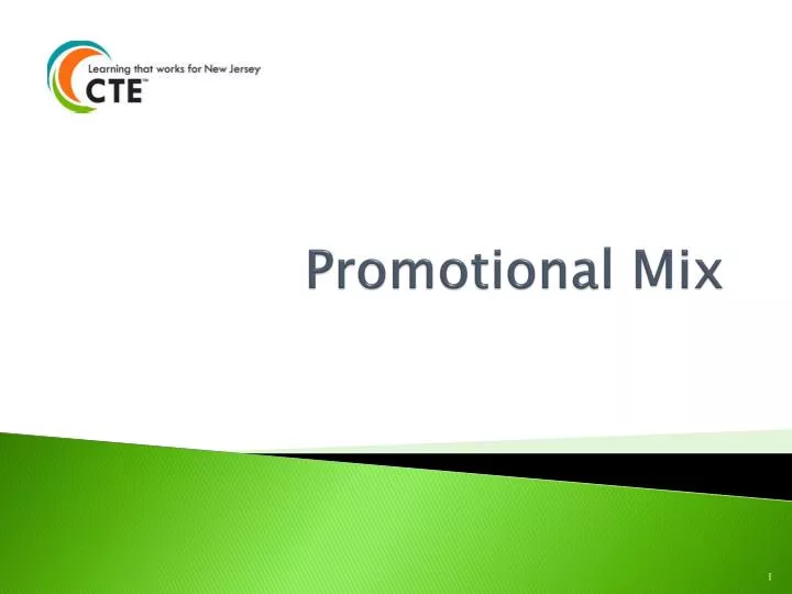 promotional mix n.