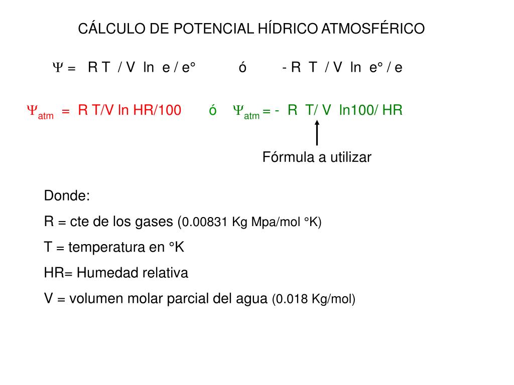 PPT - POTENCIAL HÍDRICO PowerPoint Presentation, free download - ID:4009242