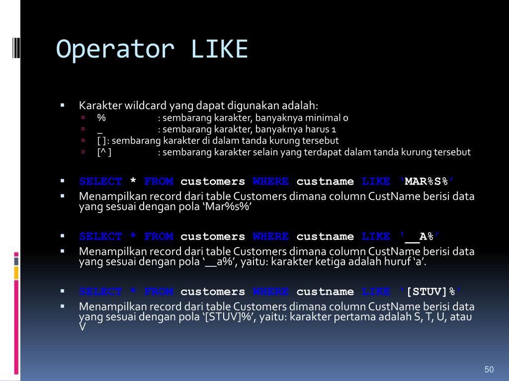 Оператор like в sql. Оператор like. Оператор like SQL один символ. Оператор like примеры.
