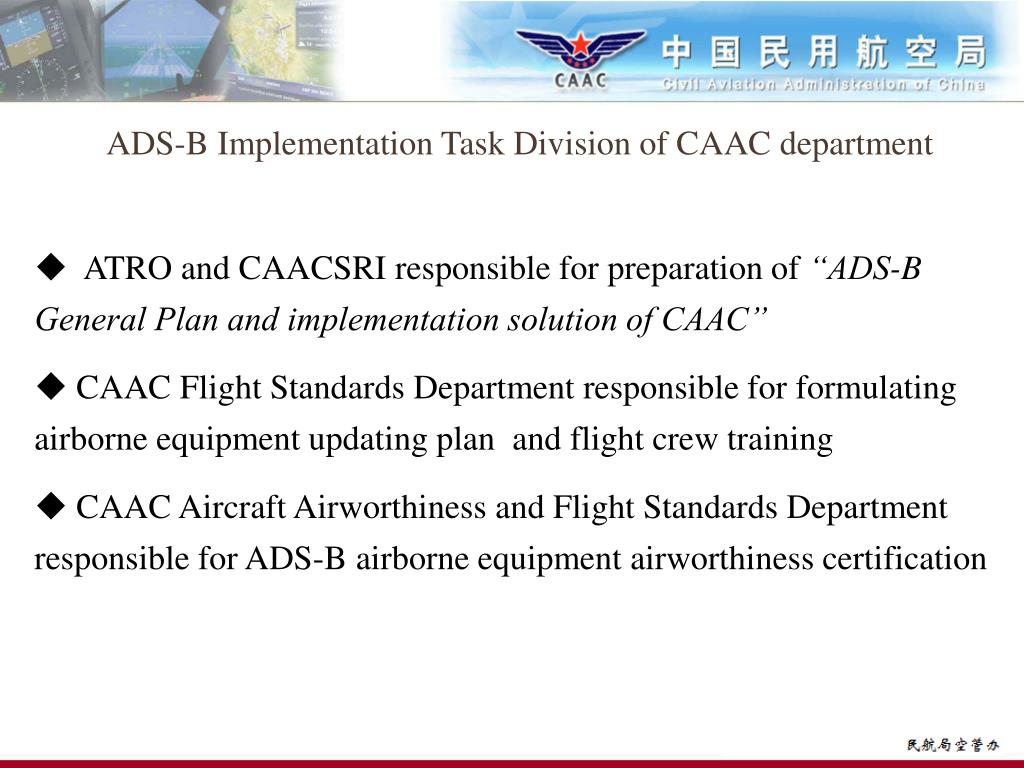 PPT - CAAC ADS-B Implementation Introduction PowerPoint Presentation ...