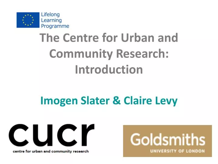 ppt - the centre for urban and community research: introduction ppt - the centre for urban and community research: introduction, Presentation templates