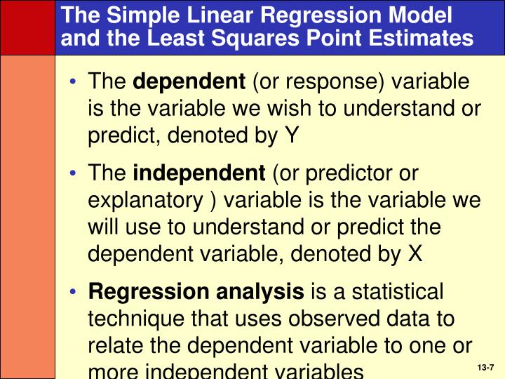 the simple regression model the simple regression model